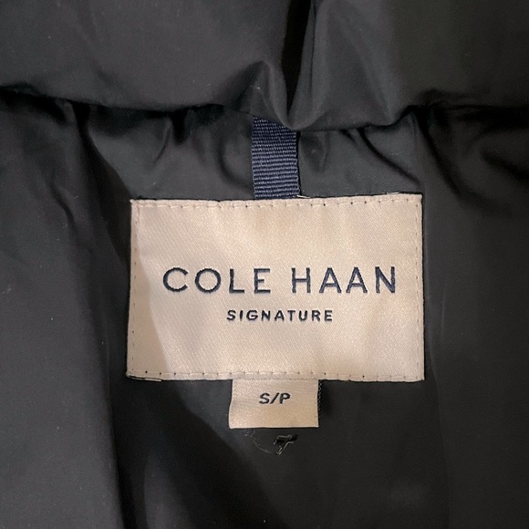 Cole Haan signature box quilt down puffer navy blue - Picture 6 of 8